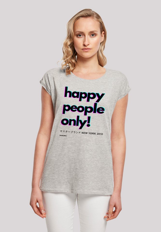 F4NT4STIC T-Shirt Happy people only New York Print von F4NT4STIC