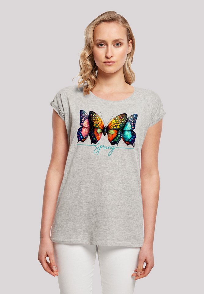 F4NT4STIC T-Shirt Schmetterling Illusion Print von F4NT4STIC