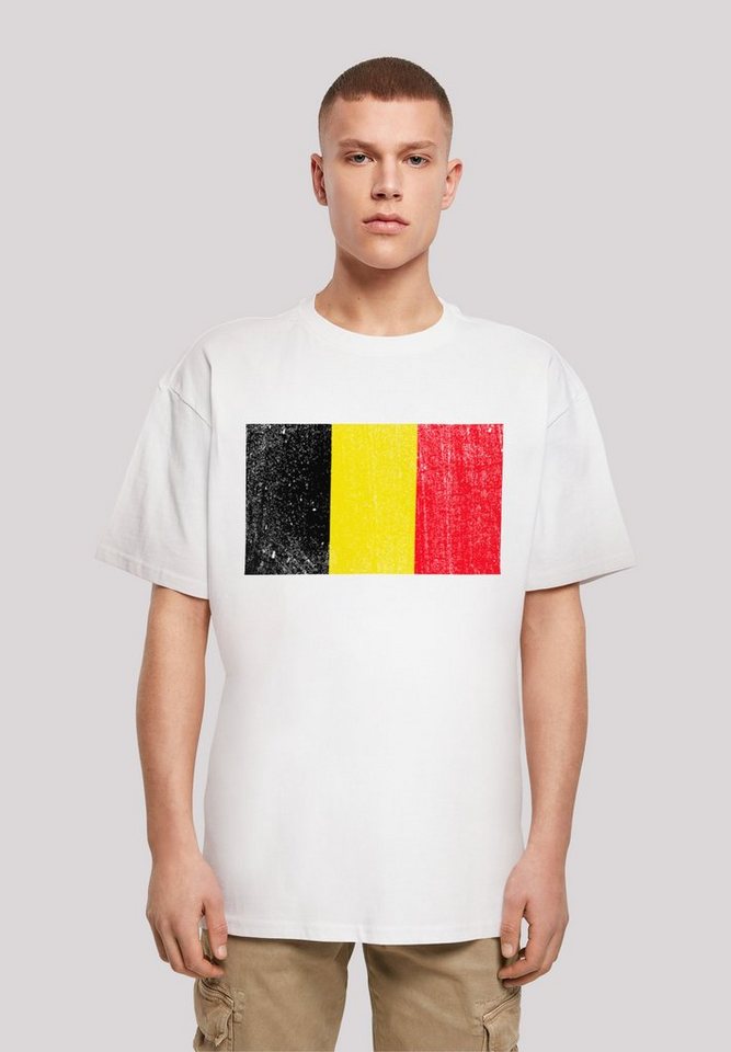 F4NT4STIC T-Shirt Belgium Belgien Flagge Print von F4NT4STIC