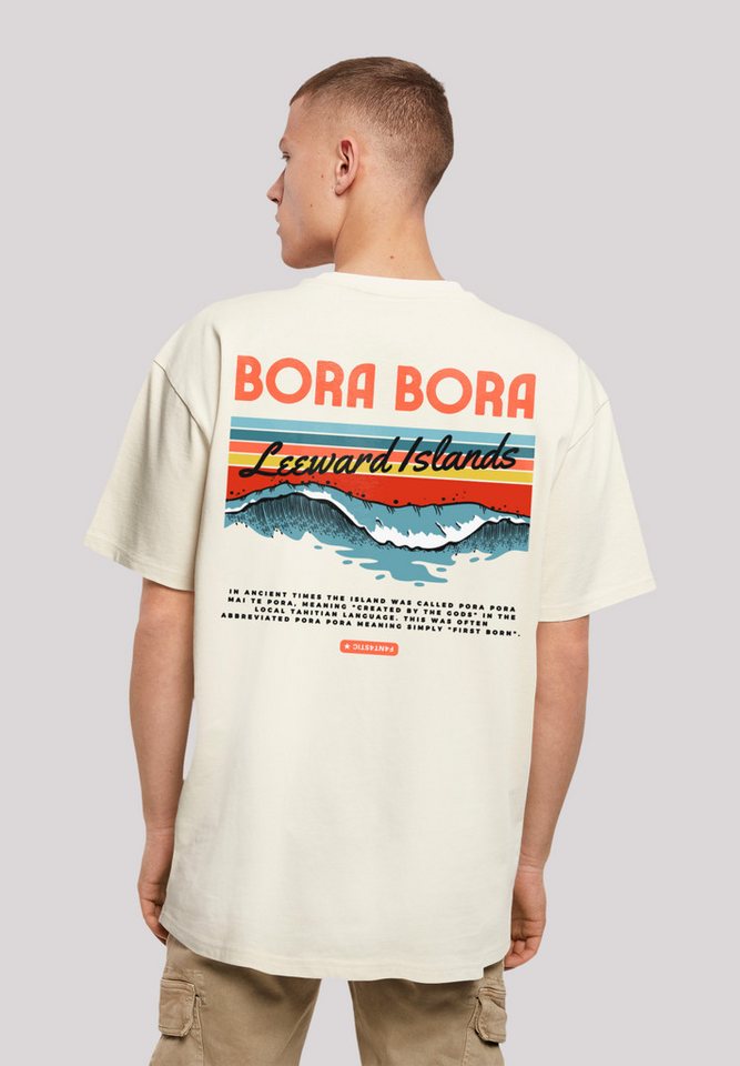 F4NT4STIC T-Shirt Bora Bora Leewards Island Print von F4NT4STIC