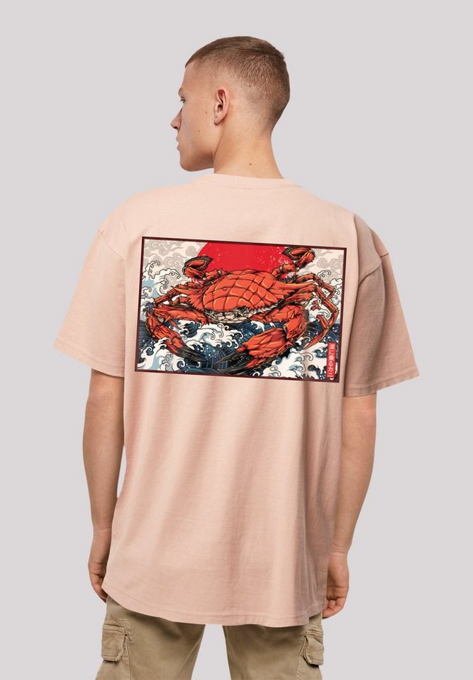 F4NT4STIC T-Shirt Crab Kanji Japan Print von F4NT4STIC