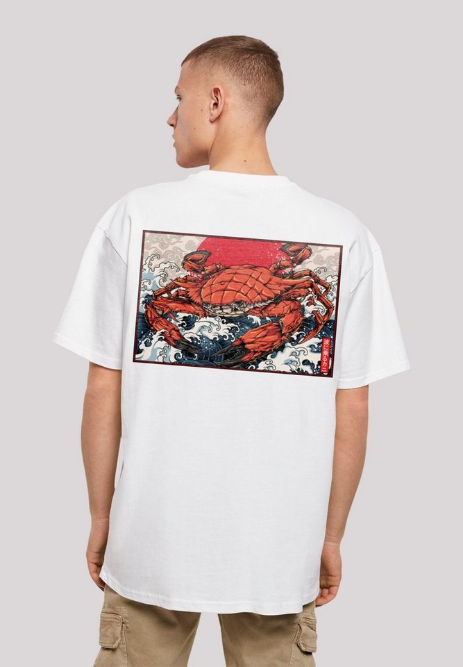 F4NT4STIC T-Shirt Crab Kanji Japan Print von F4NT4STIC