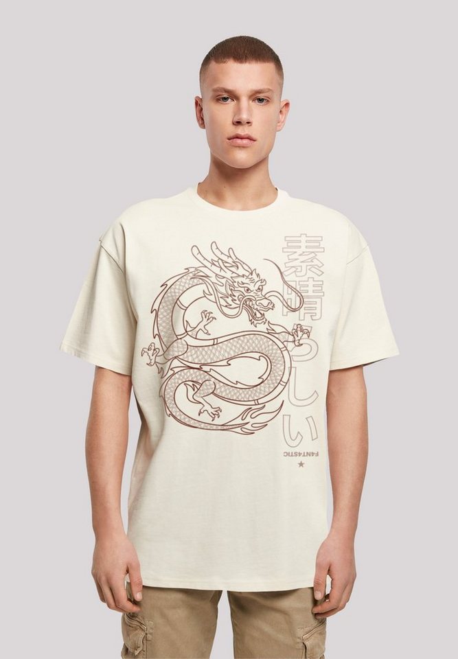 F4NT4STIC T-Shirt Drache Japan Print von F4NT4STIC