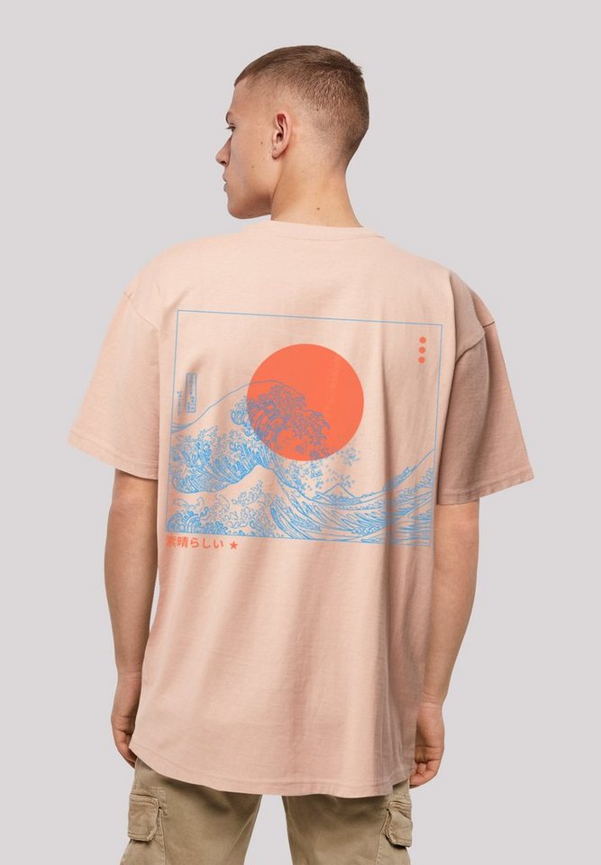 F4NT4STIC T-Shirt Kanagawa Welle Japan Print von F4NT4STIC