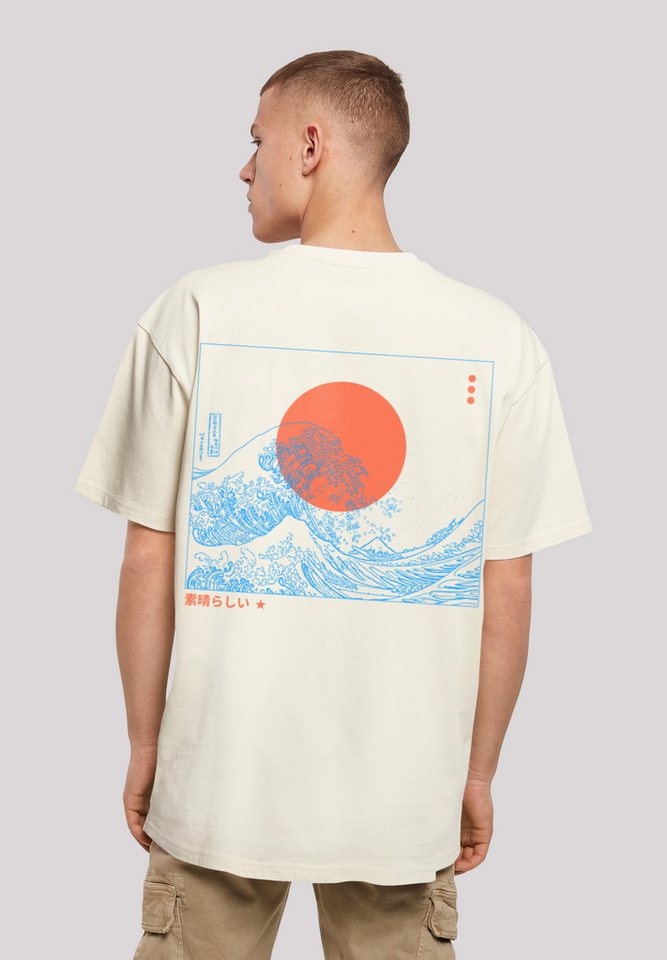 F4NT4STIC T-Shirt Kanagawa Welle Japan Print von F4NT4STIC