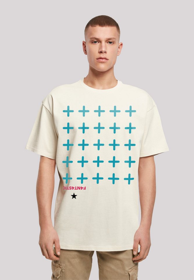 F4NT4STIC T-Shirt Kreuze Blau Print von F4NT4STIC