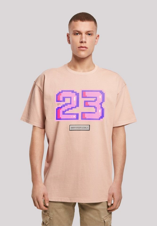 F4NT4STIC T-Shirt Pixel 23 pink Print von F4NT4STIC