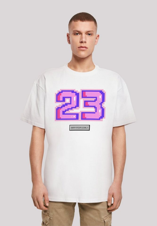 F4NT4STIC T-Shirt Pixel 23 pink Print von F4NT4STIC