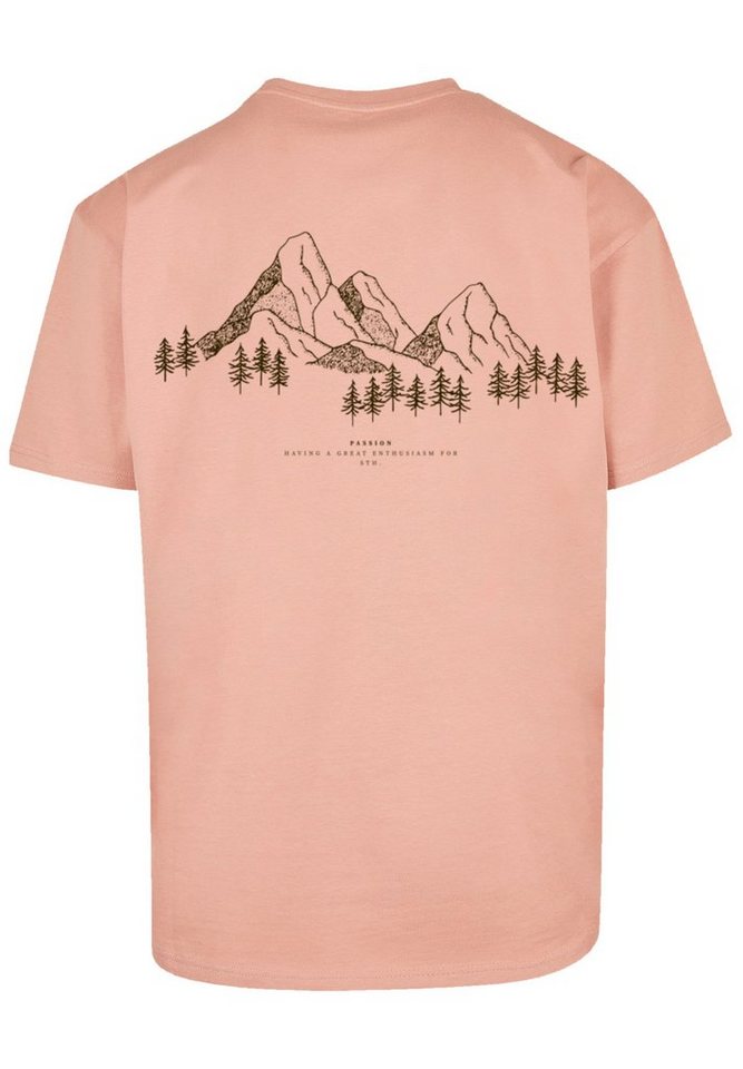 F4NT4STIC T-Shirt PLUS SIZE Mountain Berge Print von F4NT4STIC