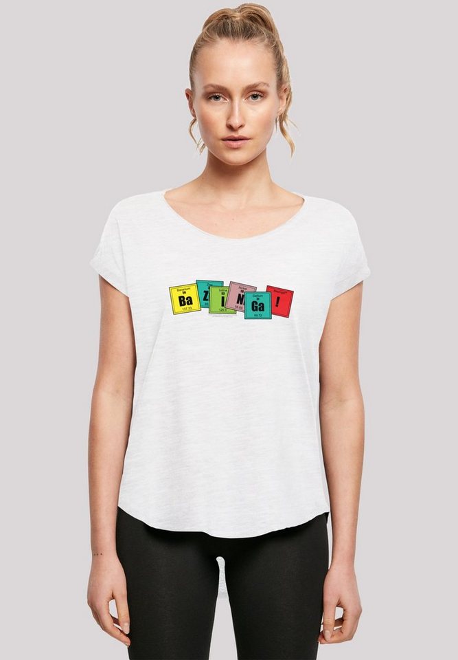 F4NT4STIC T-Shirt Big Bang Theory Bazinga Damen,Premium Merch,Lang,Longshirt,Bedruckt von F4NT4STIC