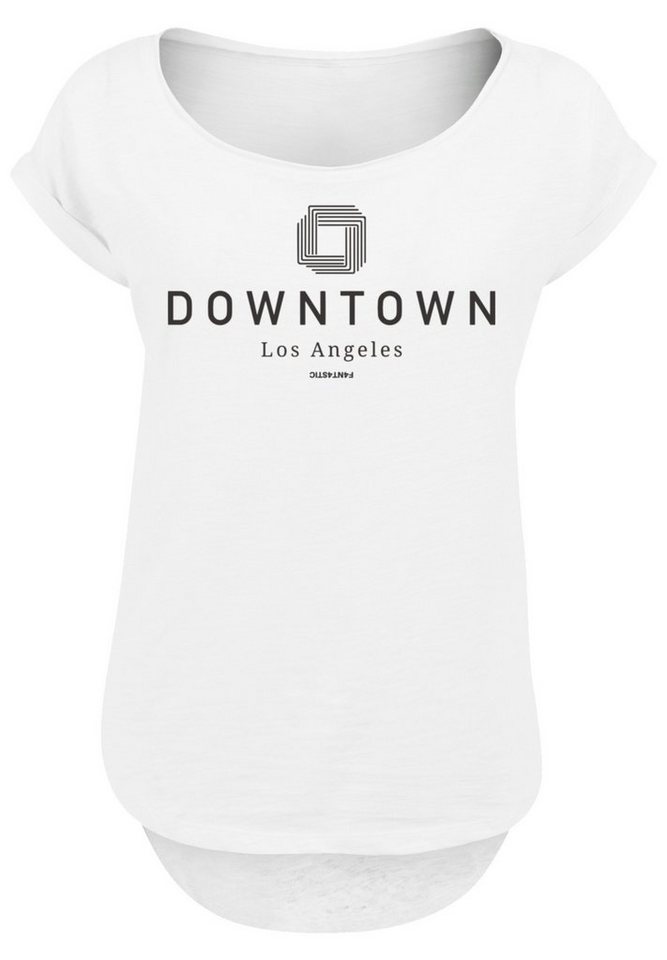 F4NT4STIC T-Shirt PLUS SIZE Downtown LA Muster Print von F4NT4STIC