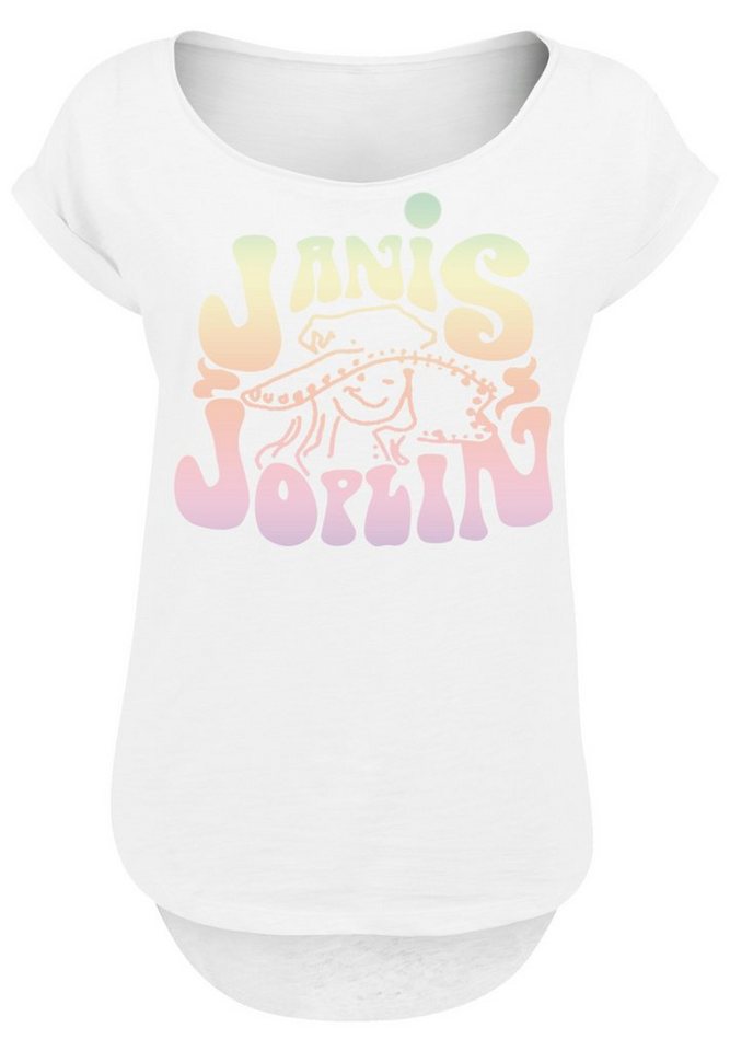 F4NT4STIC T-Shirt PLUS SIZE Janis Joplin Pastel Logo Print von F4NT4STIC