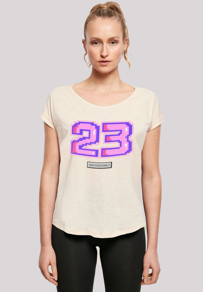 F4NT4STIC T-Shirt Pixel 23 pink Print von F4NT4STIC