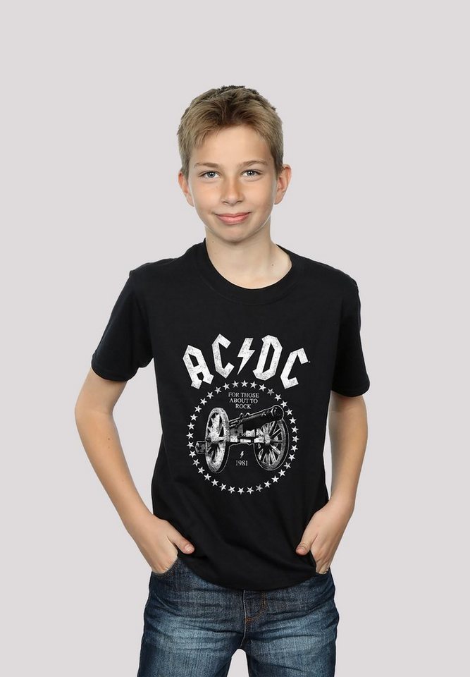 F4NT4STIC T-Shirt ACDC We Salute You Kanone für Kinder & Herren Print von F4NT4STIC