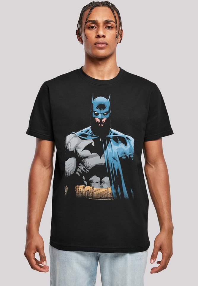 F4NT4STIC T-Shirt Batman Close Up Herren,Premium Merch,Regular-Fit,Basic,Bedruckt von F4NT4STIC