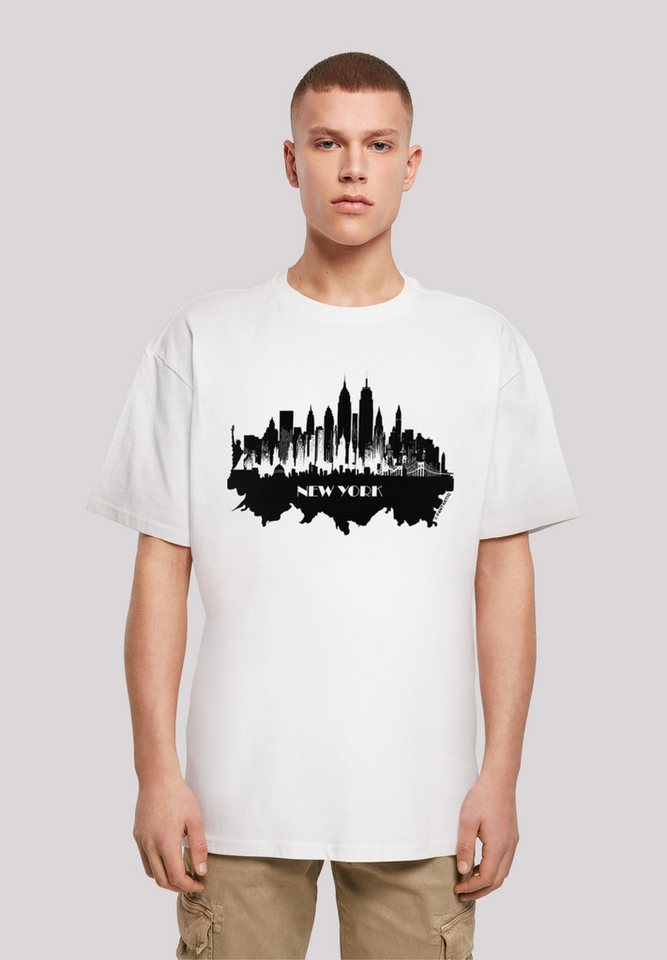 F4NT4STIC T-Shirt Cities Collection - New York skyline Print von F4NT4STIC