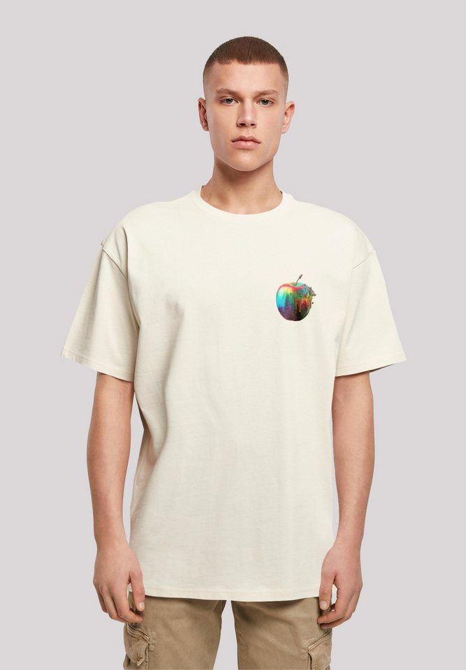 F4NT4STIC T-Shirt Colorfood Collection - Rainbow Apple Print von F4NT4STIC