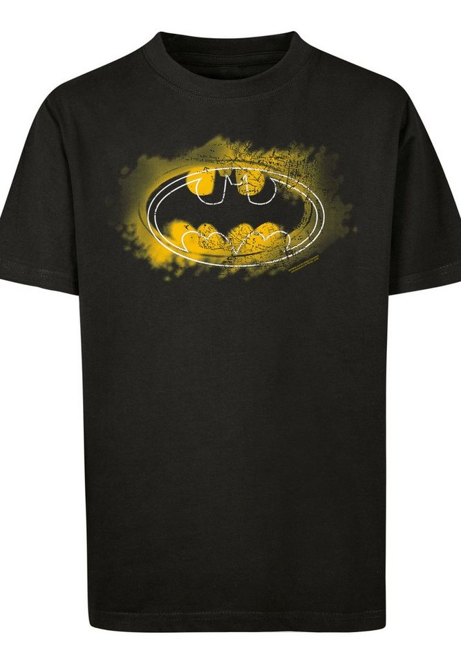 F4NT4STIC T-Shirt DC Comics Batman Spray Logo Unisex Kinder,Premium Merch,Jungen,Mädchen,Bedruckt von F4NT4STIC