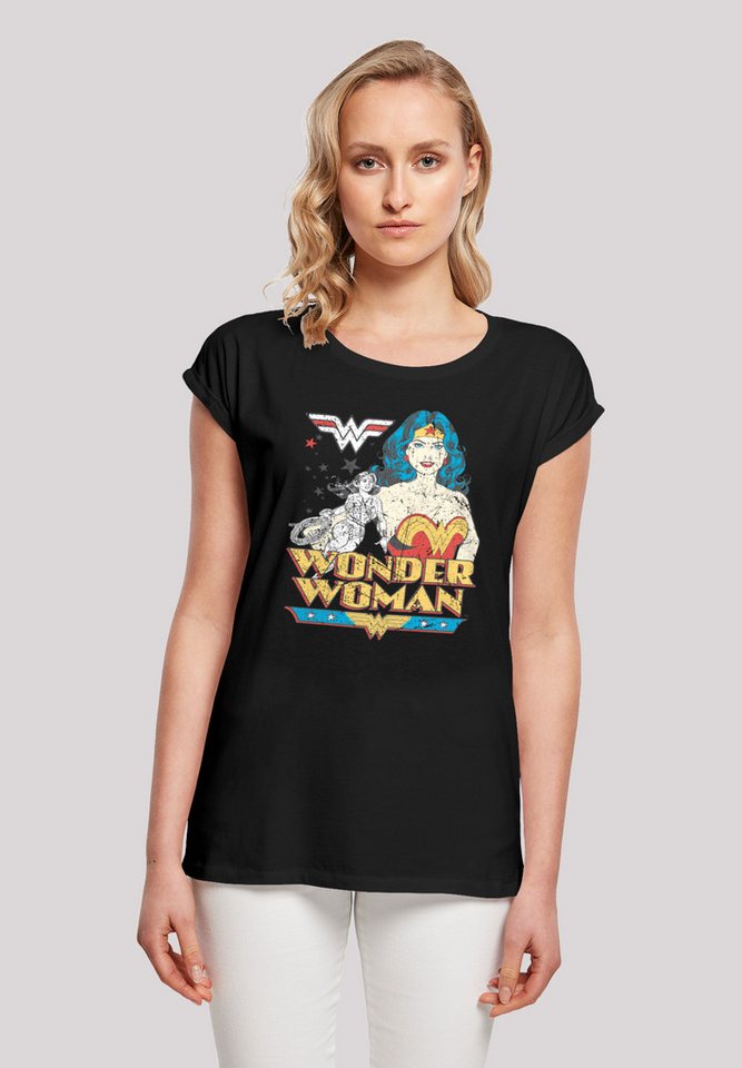 F4NT4STIC T-Shirt DC Comics Superhelden Wonder Woman Posing Print von F4NT4STIC