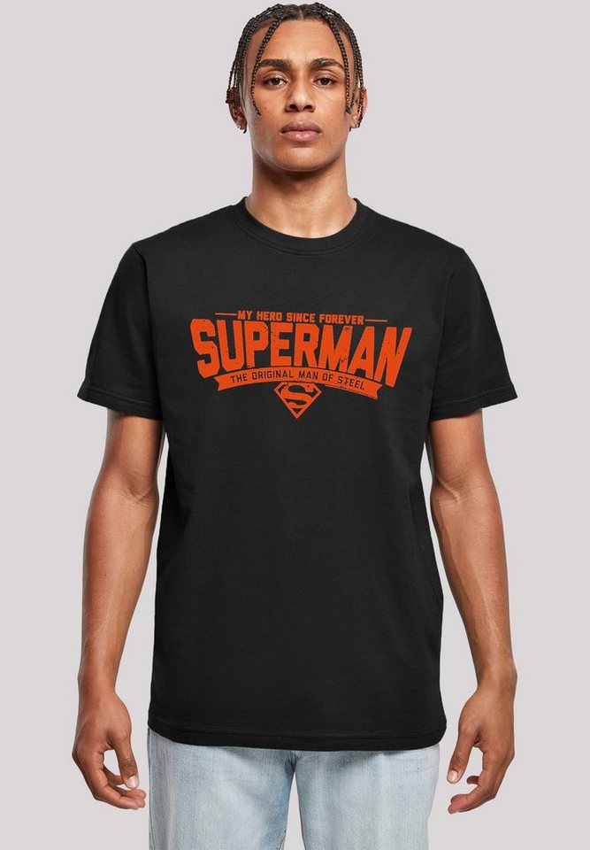 F4NT4STIC T-Shirt DC Comics Superman My Hero Herren,Premium Merch,Regular-Fit,Basic,Bedruckt von F4NT4STIC