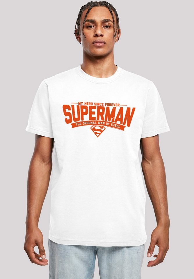 F4NT4STIC T-Shirt DC Comics Superman My Hero Herren,Premium Merch,Regular-Fit,Basic,Bedruckt von F4NT4STIC