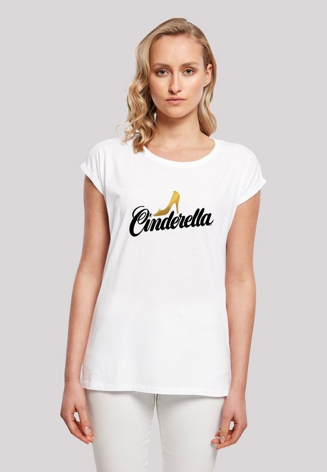 F4NT4STIC T-Shirt Cinderella Aschenputtel Shoe Logo Print von F4NT4STIC