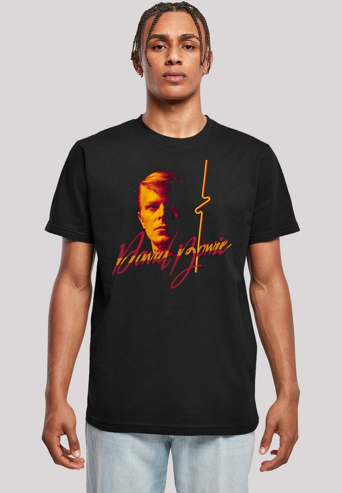 F4NT4STIC T-Shirt David Bowie Photo Angle 90s Herren,Premium Merch,Regular-Fit,Basic,Bandshirt von F4NT4STIC