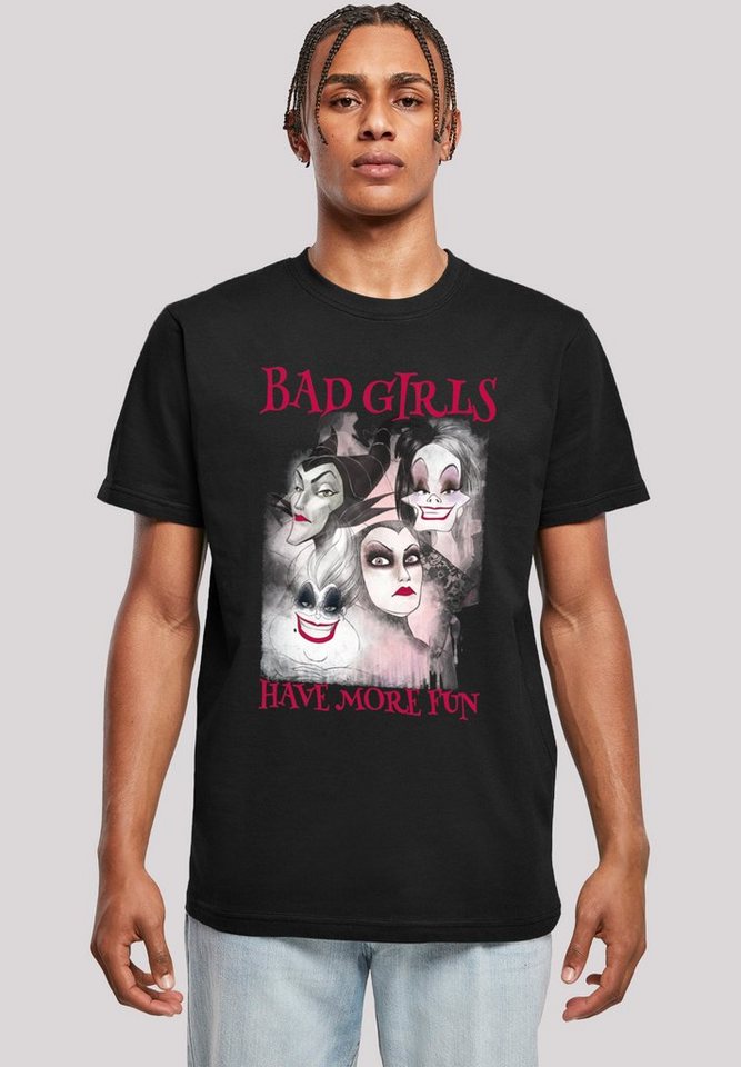 F4NT4STIC T-Shirt Disney Bad Girls Have More Fun Herren,Premium Merch,Regular-Fit,Basic,Bedruckt von F4NT4STIC