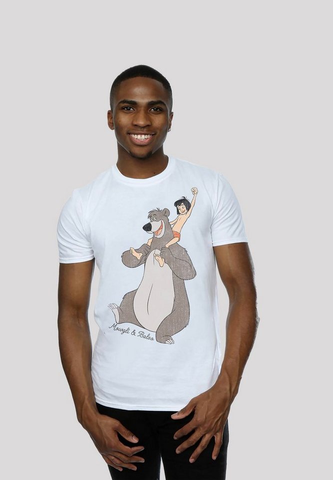 F4NT4STIC T-Shirt Disney Dschungelbuch Mogli und Balu Herren,Premium Merch,Regular-Fit,Basic,Bedruckt von F4NT4STIC