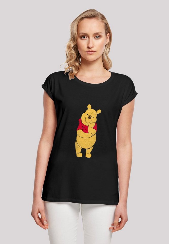 F4NT4STIC T-Shirt 'Disney Winnie The Pooh Classic' Damen,Premium Merch,Regular-Fit,Kurze Ärmel,Bedruckt von F4NT4STIC