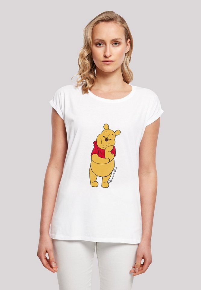 F4NT4STIC T-Shirt 'Disney Winnie The Pooh Classic' Damen,Premium Merch,Regular-Fit,Kurze Ärmel,Bedruckt von F4NT4STIC