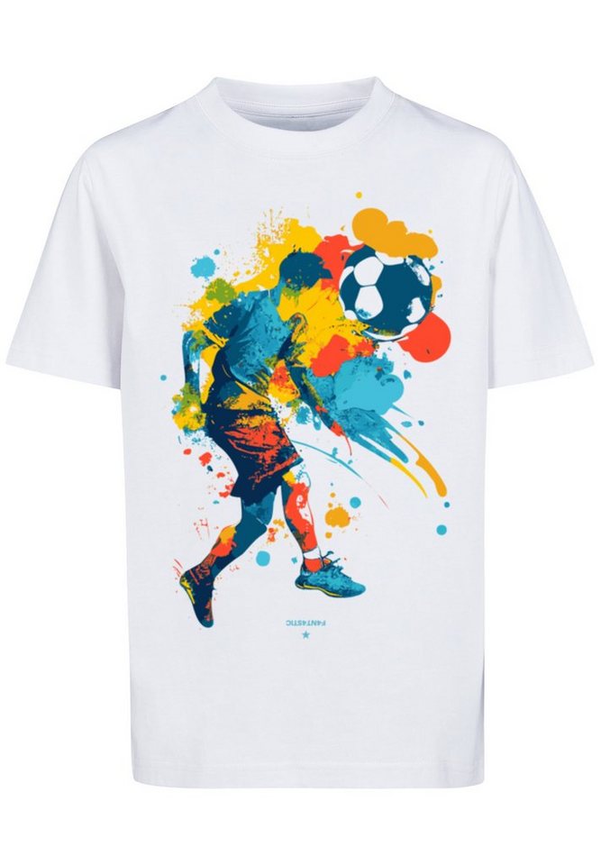 F4NT4STIC T-Shirt Fußballer Print von F4NT4STIC