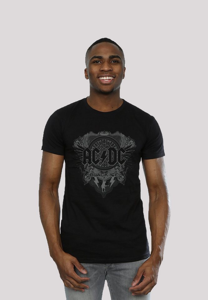 F4NT4STIC T-Shirt ACDC Black Ice für Kinder & Herren Print von F4NT4STIC