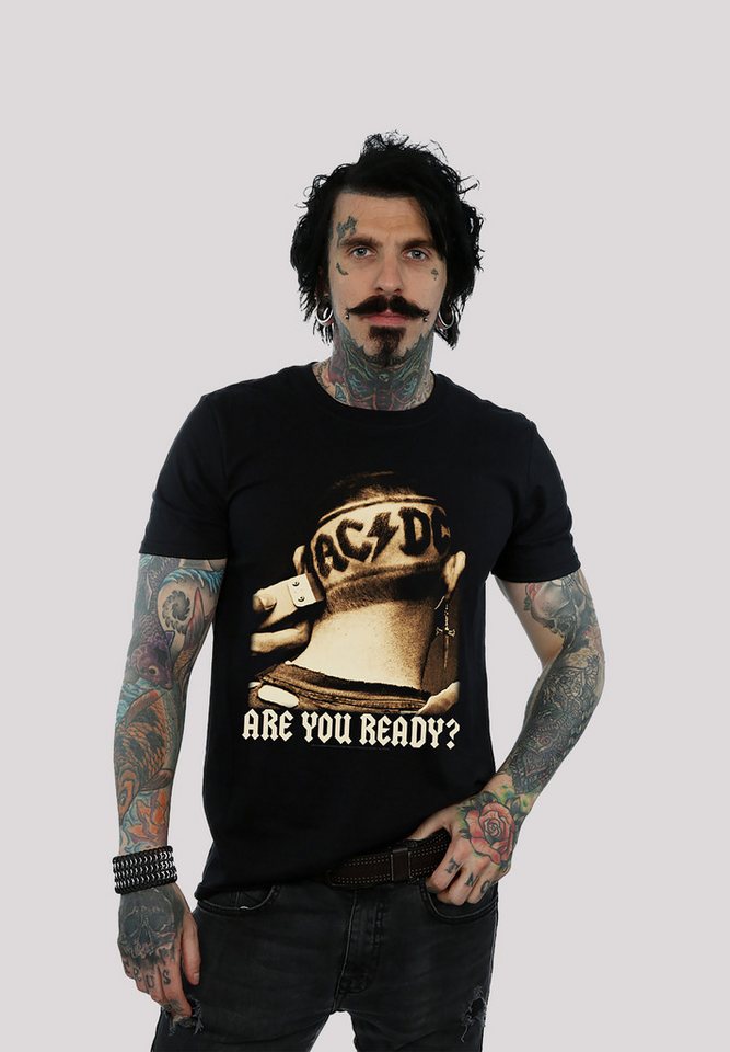 F4NT4STIC T-Shirt ACDC Are You Ready Hair Shave für Kinder & Herren Print von F4NT4STIC