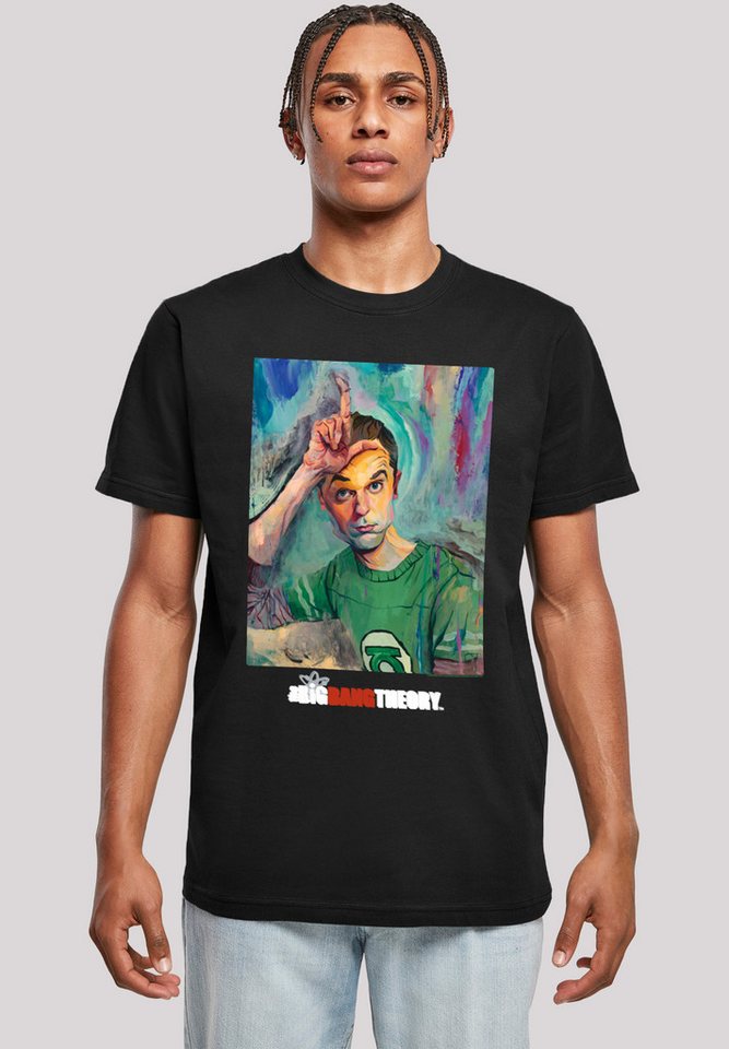 F4NT4STIC T-Shirt Big Bang Theory TV Serie Sheldon Loser Painting Herren,Premium Merch,Regular-Fit,Basic,Bedruckt von F4NT4STIC