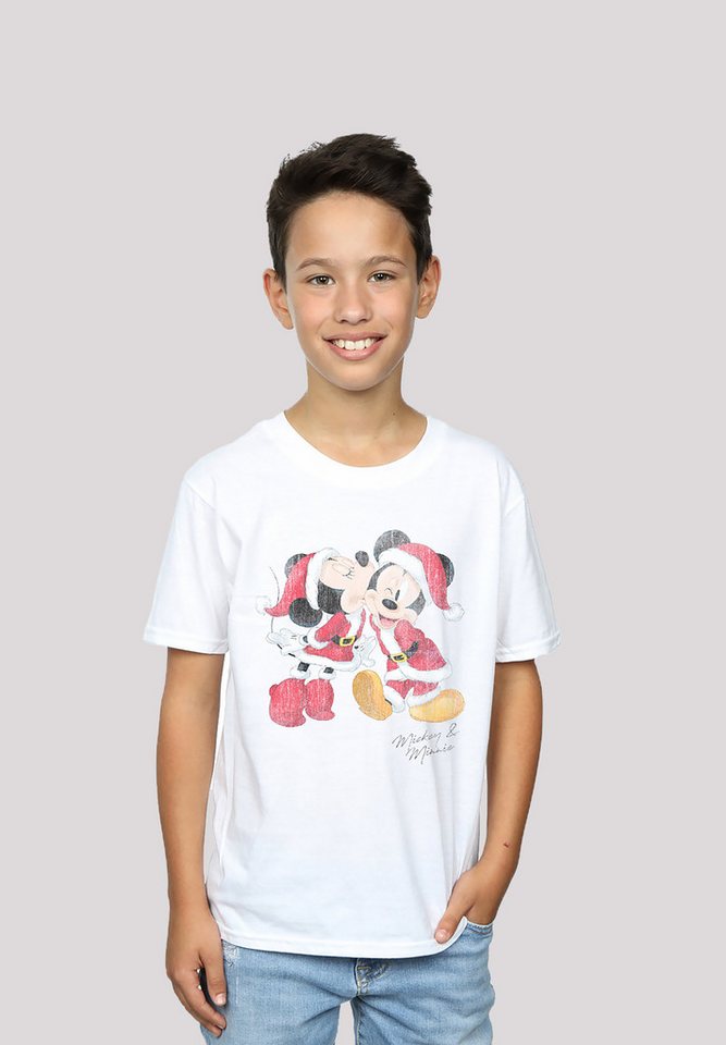 F4NT4STIC T-Shirt Disney Micky & Minnie Weihnachten Print von F4NT4STIC