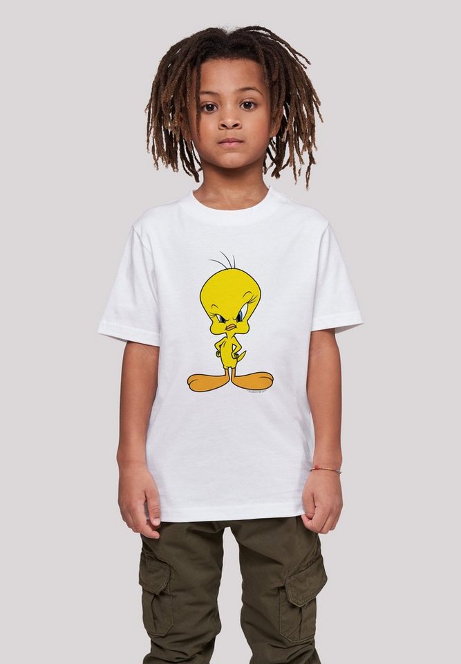 F4NT4STIC T-Shirt Looney Tunes Angry Tweety Unisex Kinder,Premium Merch,Jungen,Mädchen,Bedruckt von F4NT4STIC