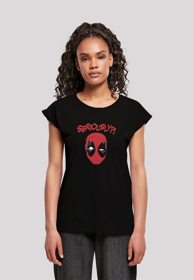 F4NT4STIC T-Shirt Marvel Deadpool Seriously Damen,Premium Merch,Regular-Fit,Kurze Ärmel,Logo Print von F4NT4STIC