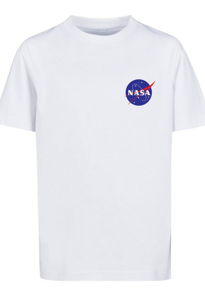 F4NT4STIC T-Shirt NASA Classic Insignia Chest Logo White Unisex Kinder,Premium Merch,Jungen,Mädchen,Bedruckt von F4NT4STIC