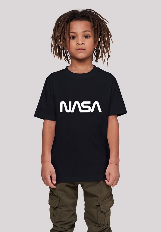 F4NT4STIC T-Shirt NASA Modern Logo Black Unisex Kinder,Premium Merch,Jungen,Mädchen,Bedruckt von F4NT4STIC