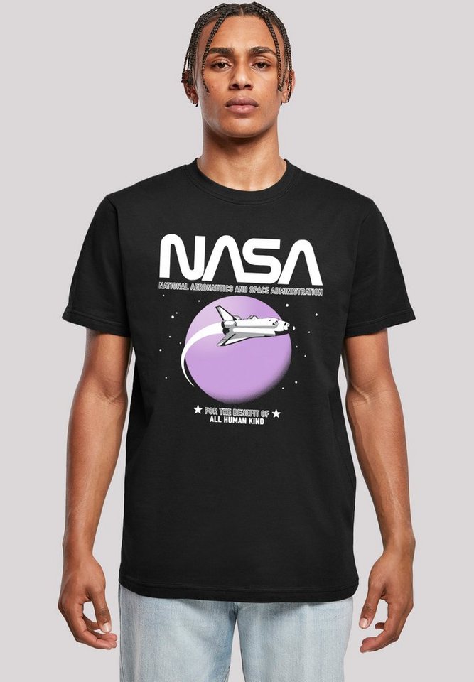 F4NT4STIC T-Shirt NASA Shuttle Orbit Herren,Premium Merch,Regular-Fit,Basic,Bedruckt von F4NT4STIC