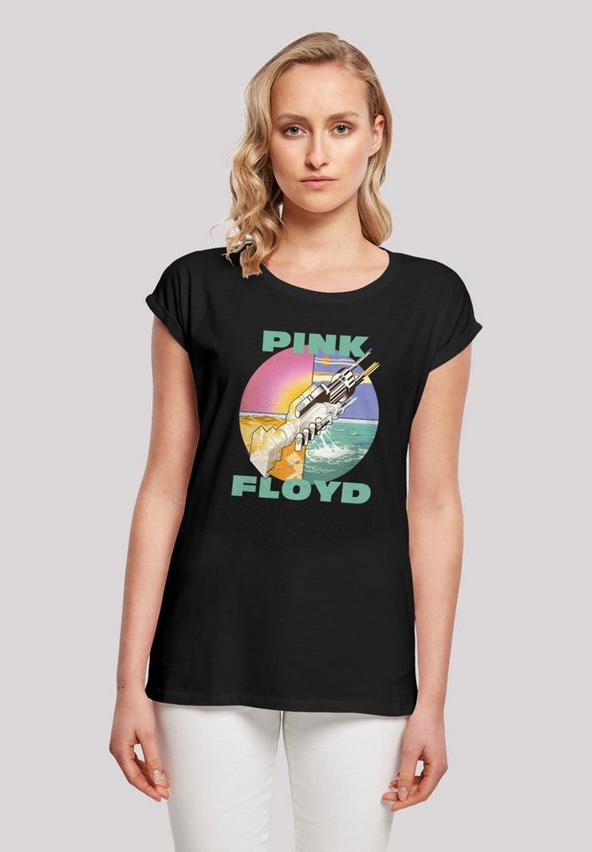 F4NT4STIC T-Shirt Pink Floyd Wish You Were Here Rockband Damen,Premium Merch,Regular-Fit,Kurze Ärmel,Bandshirt von F4NT4STIC