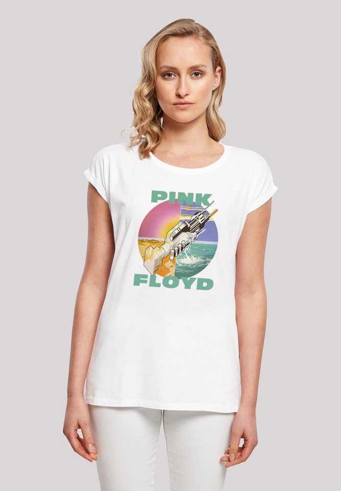 F4NT4STIC T-Shirt Pink Floyd Wish You Were Here Rockband Damen,Premium Merch,Regular-Fit,Kurze Ärmel,Bandshirt von F4NT4STIC