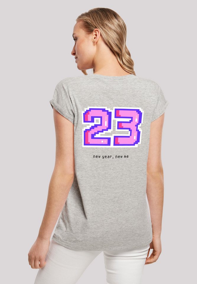 F4NT4STIC T-Shirt SIlvester Party Happy People Only Print von F4NT4STIC