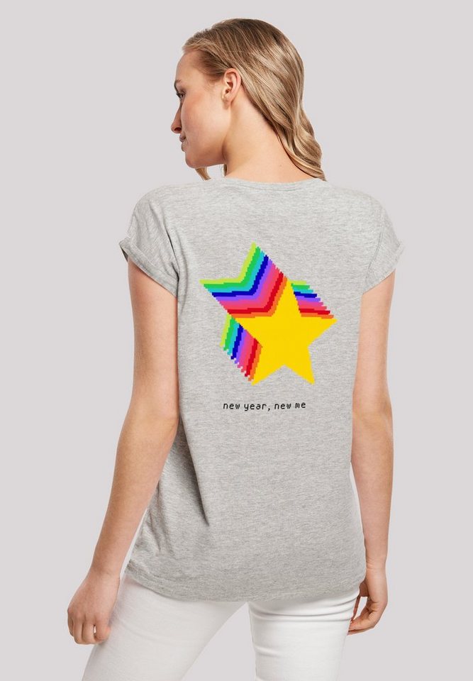 F4NT4STIC T-Shirt SIlvester Party Happy People Only Print von F4NT4STIC