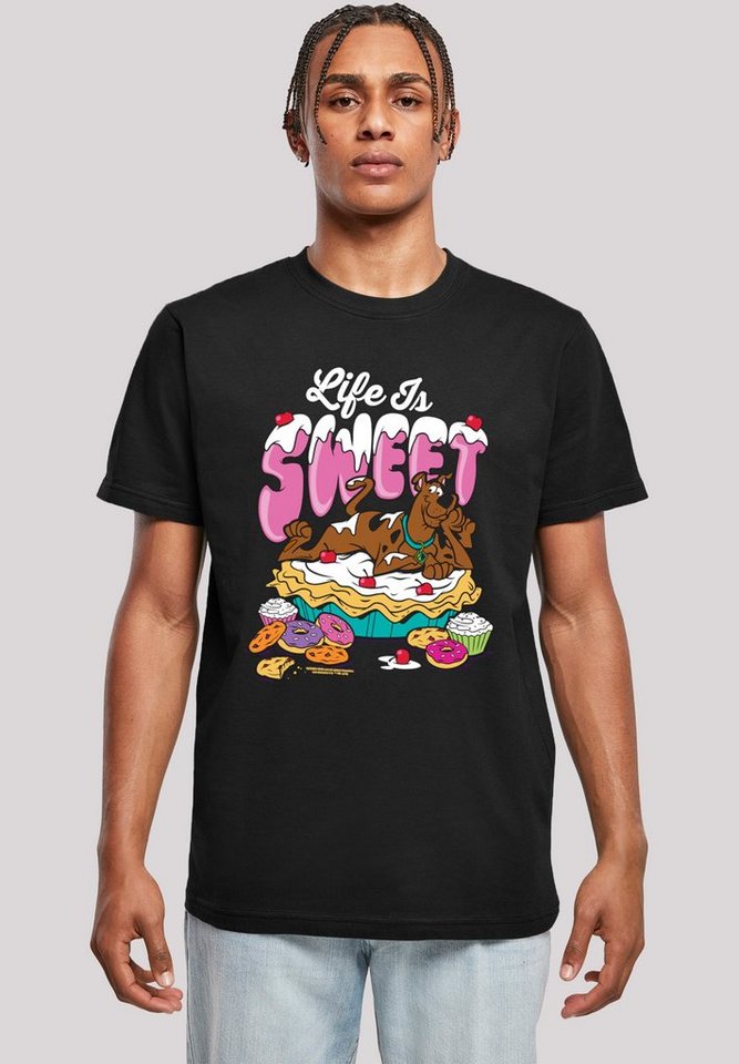 F4NT4STIC T-Shirt Scooby Doo Life Is Sweet Herren,Premium Merch,Regular-Fit,Basic,Bedruckt von F4NT4STIC