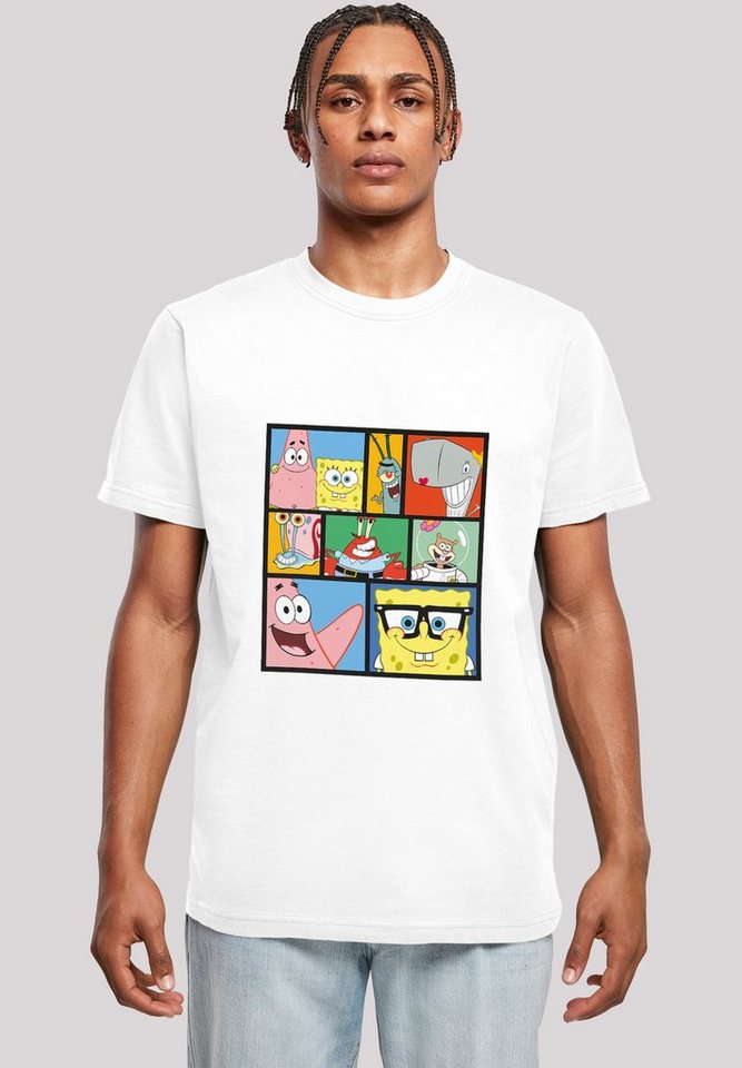 F4NT4STIC T-Shirt Spongebob Schwammkopf Collage Herren,Premium Merch,Regular-Fit,Basic,Bedruckt von F4NT4STIC