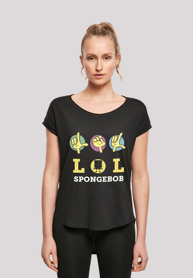 F4NT4STIC T-Shirt Spongebob Schwammkopf LOL Damen,Premium Merch,Lang,Longshirt,Bedruckt von F4NT4STIC