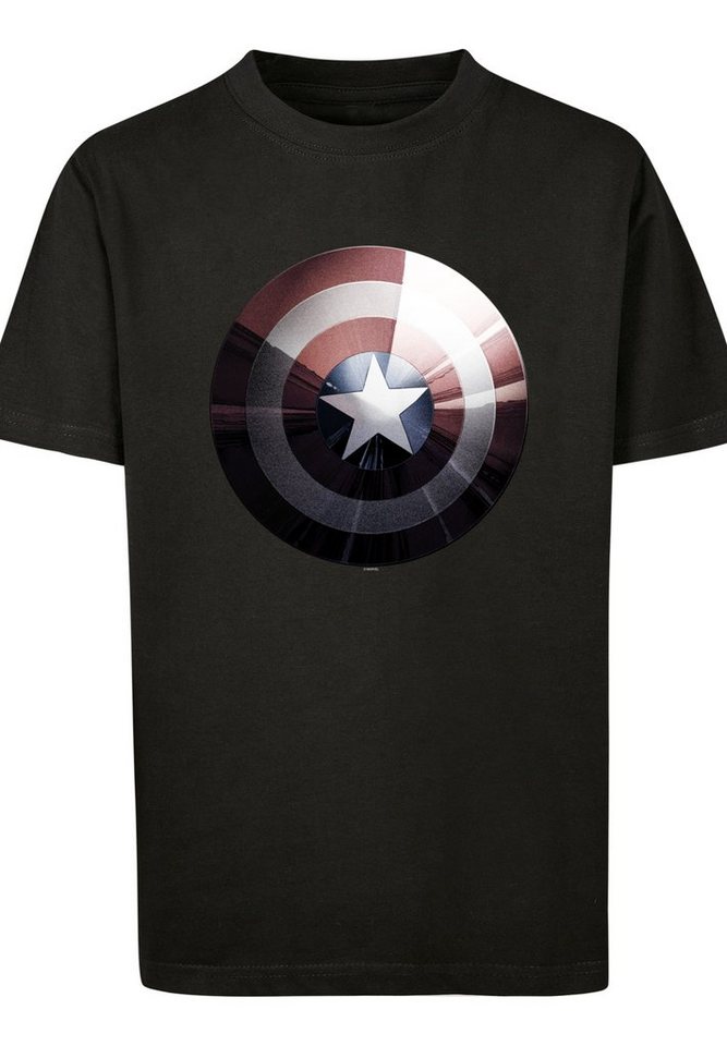 F4NT4STIC T-Shirt T-Shirt 'Marvel Captain America Shield Shiny' Unisex Kinder,Premium Merch,Jungen,Mädchen,Logo Print von F4NT4STIC