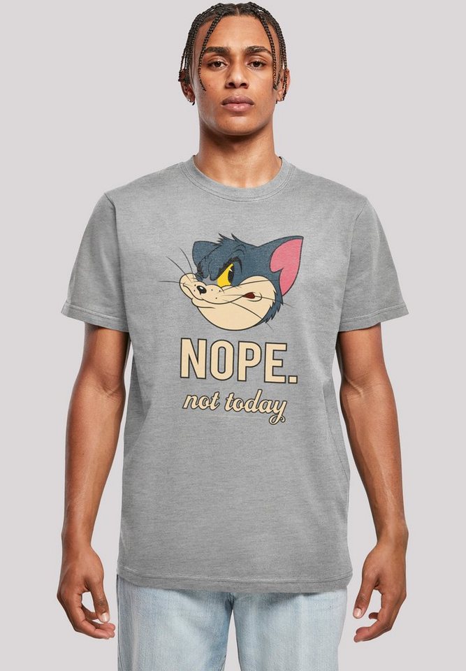 F4NT4STIC T-Shirt Tom und Jerry Nope Not Today Herren,Premium Merch,Regular-Fit,Basic,Bedruckt von F4NT4STIC